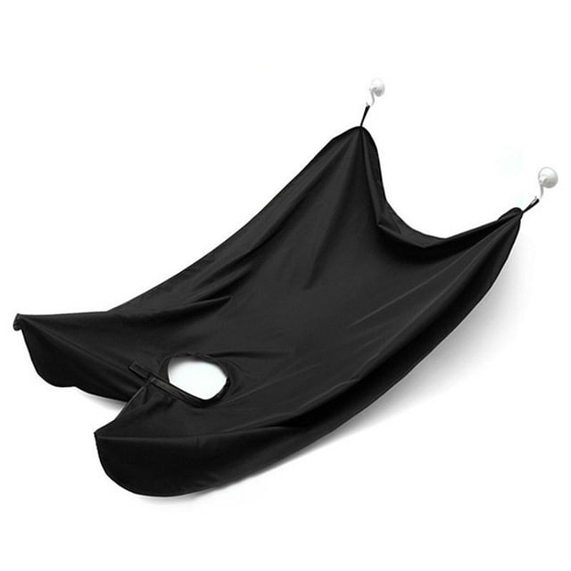 Paño de afeitar para hombres Delantal para afeitarse la barba Delantal transparente con ventosa Paño para recortar la barba