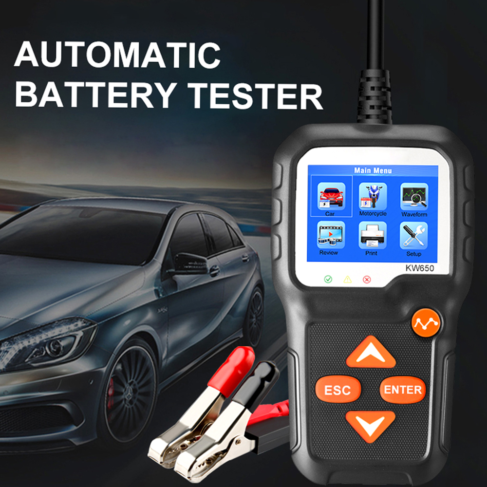 Mixfeer Car Battery Tester Car Auto Battery Load Tester on Cranking System and Charging System Scan Tool Battery Tester Automotive for CarsSUVs/ Trucks - image 5 of 7