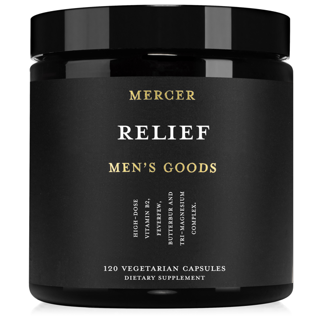 Natural Migraine Relief Vitamin B2, Magnesium, Feverfew, Butterbur