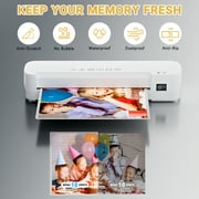 Naipo 9 Inch Laminator 4 in 1Thermal Laminator Machine Never Jam Laminator Machine with 40 Laminating Sheets A4 A5 A6 Use for Home Office or School Business White