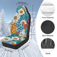 thumbnail image 7 of Uorisanigo Car Seat Cover for Cars SUV Trucks, 2 PCS Fluffy Colorful Flower Print Auto Seat Covers Front Seats Only, Car Interior Accessories, Universal Fit & Breathable, 7 of 7