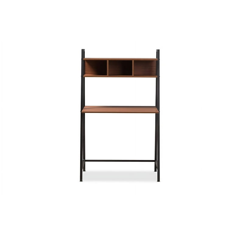 Baxton Studio Ethan Rustic Industrial Writing Desk Walmart