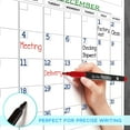 thumbnail image 5 of Extra Large 100"x36" White Board Calendar Dry Erase Calendar for Wall 12 Month Planner Big Dry Erase Wall Calendar  Monthly Large Wall Calendar Includes 6 Markers Eraser Push Pins & Mounting Tape, 5 of 9