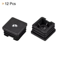 thumbnail image 3 of 12Pack Inserts for Square Tubes with M8 Thread, for 1.38"x1.38" OD Square Tube Furniture Leg Plug, 3 of 6