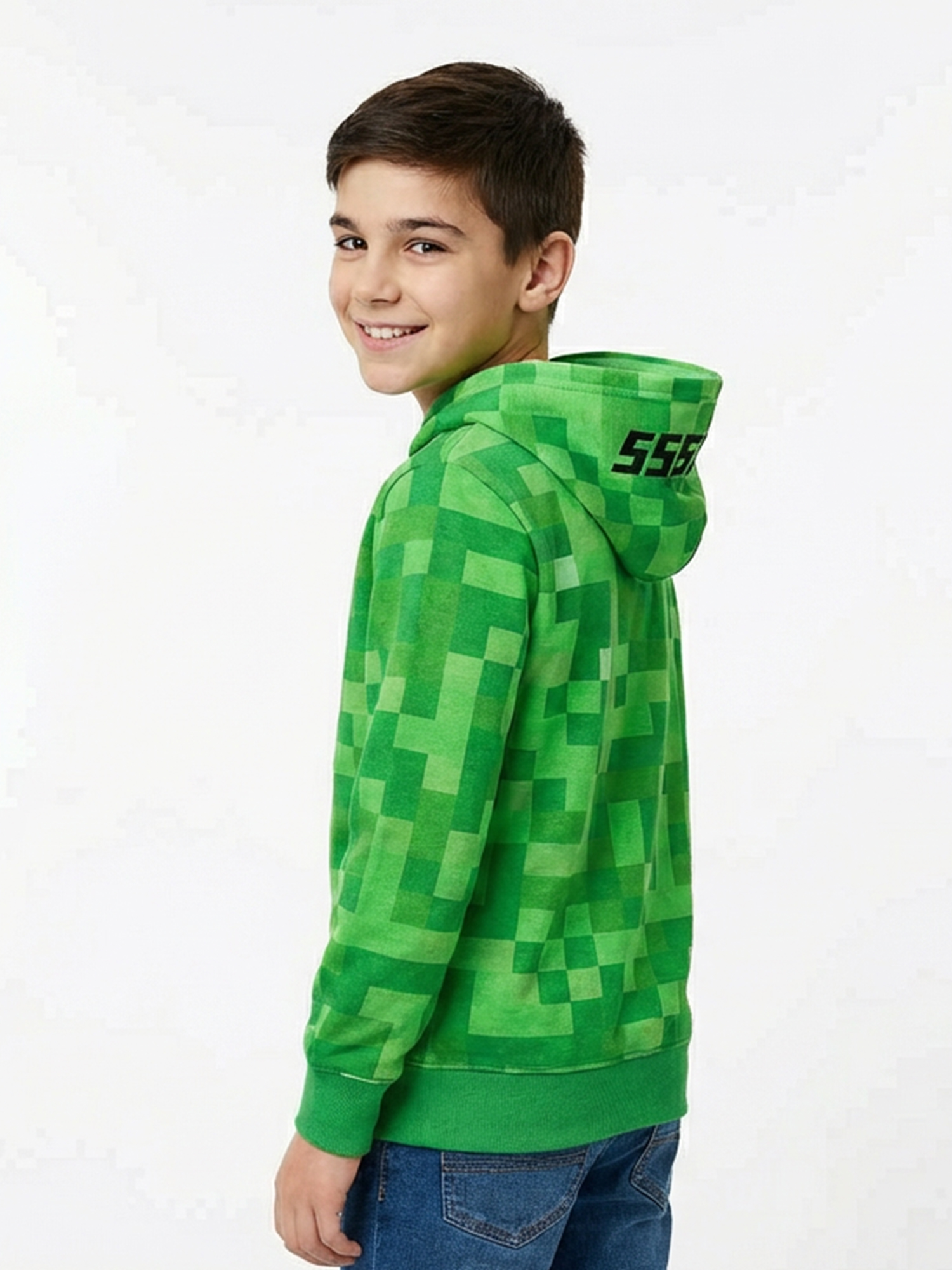 Minecraft Boys' Creeper Cosplay Hoodie photo 2