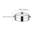 thumbnail image 3 of EeaseMX 1 juego de vaporera de alimentos, rejilla de vapor para cocina, herramienta de cocina multifunción, 3 of 7