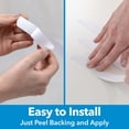 thumbnail image 4 of Duck Brand 8.75" x 0.75" Adhesive Bathtub Treads, White, (18 Count), 4 of 16