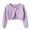 Purple, variant on CPNG Girls Knit Cardigan Round Neck Button Down Open Front Long Sleeve Cardigan Sweater Lightweight Sweater Cover Up