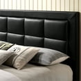 thumbnail image 6 of FOA Strez 3-Piece Black Wood Bedroom Set - Queen + Nightstand + Chest, 6 of 7