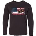 thumbnail image 3 of Inktastic Rodeo Bull Riding Patriotic Long Sleeve Youth T-Shirt, 3 of 5
