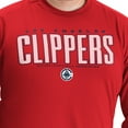 thumbnail image 4 of Men's G-III Sports by Carl Banks Red LA Clippers Adaptive Printed Mesh Effect Long Sleeve T-Shirt, 4 of 5