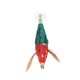 thumbnail image 3 of Pesca Calamar Jigs Cebo Calamar Jig Hook Señuelo de pesca duro con efecto luminoso para océano barco río estanque pesca cabeza roja cuerpo verde oscuro, 3 of 10