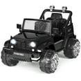 thumbnail image 1 of Costway Camion-Jeep pour Enfants 12 V à Chevaucher avec Télécommande RC, Lumières DEL, Musique, MP3, 1 of 10