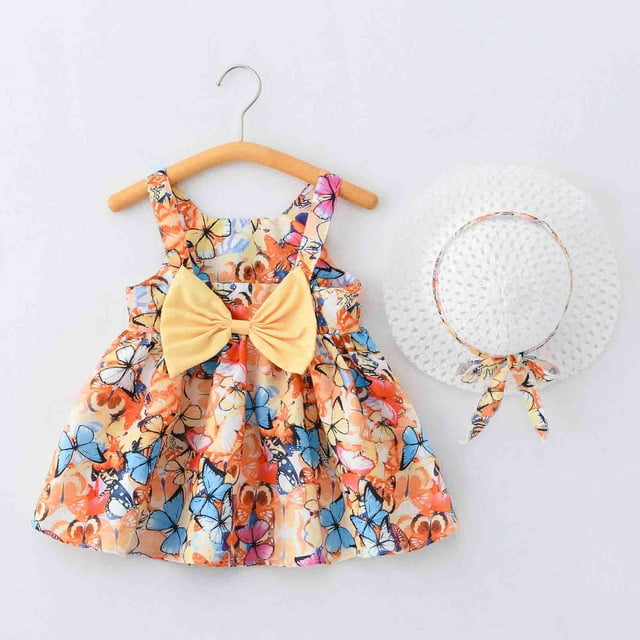 Robe pour Fillette, Robes d'Été pour Filles, Robe d'Anniversaire pour Filles, Robe Chic, Vêtements pour Filles 2-3 Ans
