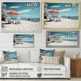 thumbnail image 4 of Designart "Nostalgia Black Beach Seaside I" Nautical & Beach Floater Framed Wall Art Living Room, 4 of 7