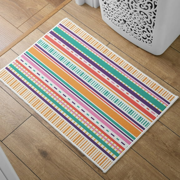 Absorbent Quick Dry Bath Mat, Non-Slip Super Strong Bath Mat, Suitable For Bathroom Shower Floor，Boho Pattern Bath Rugs