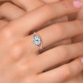 thumbnail image 4 of Gem Stone King 925 Sterling Silver Sky Blue Topaz Ring for Women (1.70 Cttw, Round 7MM, Gemstone Birthstone, Available in Size 5, 6, 7, 8, 9), 4 of 6