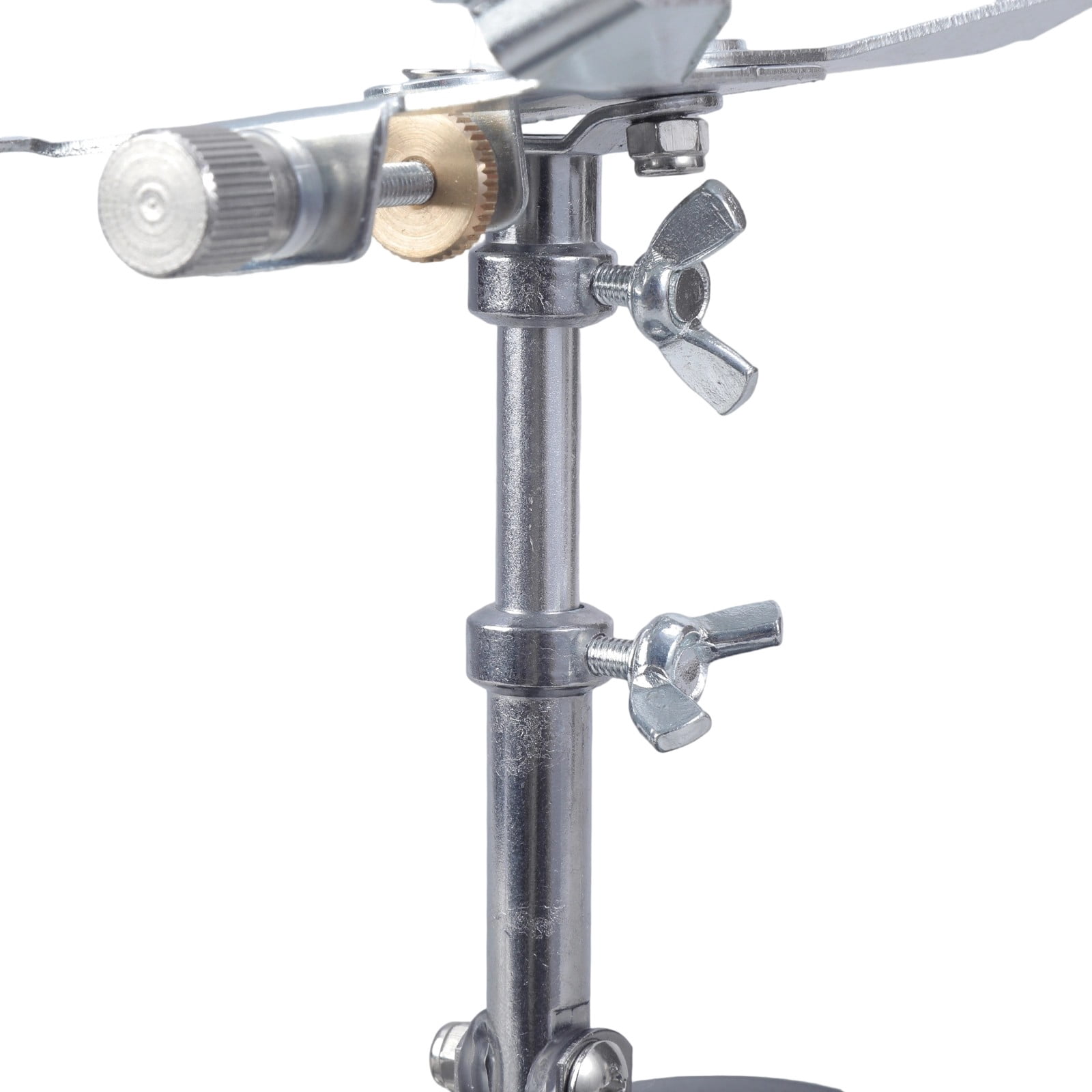 Classical Guitar Performances Stand Silver Clamping Systems Black Stabilizing Base Secure Instrument Holder Metal Texture