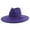 Dark purple, variant on Fedora Hat for Women and Men, Classic Winter Wide Brim Felt Panama Hat Adjustable Suede Western Jazz Cap