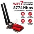 thumbnail image 2 of Tarjeta WiFi FenVi WiFi 7 BE200 Tribanda 8774 Mbps PCIe WiFi 7, 2 of 7