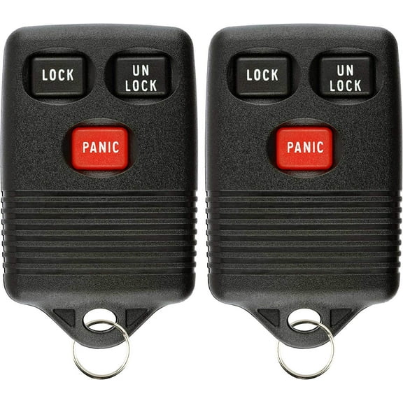 2 PACK KeylessOption Keyless Entry Remote Control Car Key Fob Replacement GQ43VT4T for 1993-1999 Ford Mercury