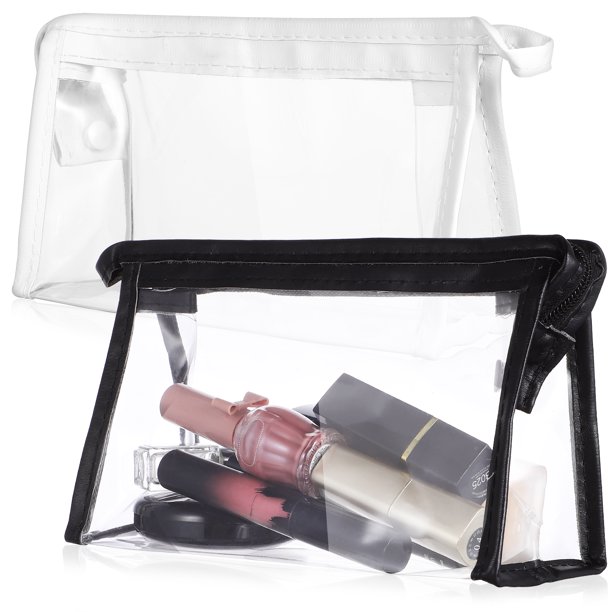 6 bolsas de maquillaje transparentes, bolsas de artículos de tocador transparentes de PVC, bolsas de lavado, accesorios de almacenamiento para viajes, negocios y vacaciones.
