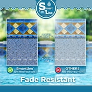 SmartLine 21' Round Mosaic Diamond Unibead Above Ground Swimming Pool Liner, 52 Height, 25 Gauge