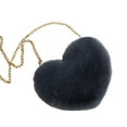 thumbnail image 3 of Bolso bandolera con cadena en forma de corazón para mujer y mujer, bolso de mano, de noche Gris oscuro Jinwen bandolera de mujer, 3 of 8