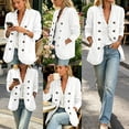 thumbnail image 4 of MaFYtyTPR Women Open Front Denim Jackets Ruffle Casual Long Sleeve Cardigan Tops 2026 Trendy Jean Coat With Pockets Z-White S, 4 of 5