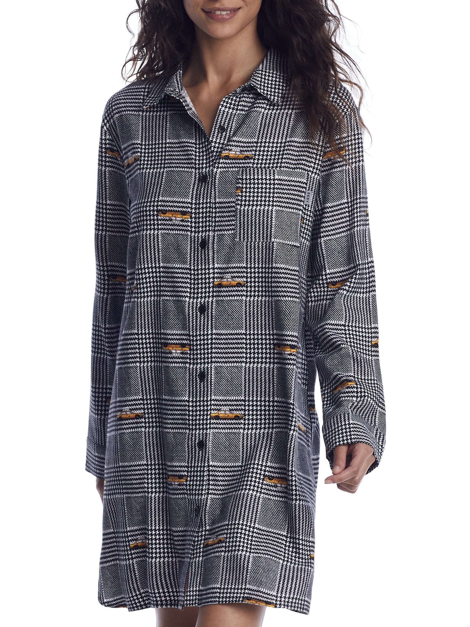 DKNY Womens Houndstooth Woven Sleep 