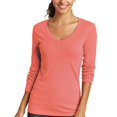 thumbnail image 3 of Eddie Bauer Ladies' Long Sleeve Tee 2-pack, Green/Desert Rose XS, 3 of 4