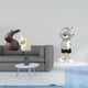 thumbnail image 2 of Estatua de cerámica,Juego de estatuas de cerámica para decoración de mesa de oficina en casa,Figuras para TV,decoración,bodas,manualidades,regalos,Figura de escritorio,Estante con estatua, 2 of 8