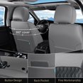 thumbnail image 3 of FLORICH Car Seat Covers Front, Luxury Nappa Leather Seat Covers, Breathable and Waterproof, Automotive Seat Covers Universal for Most Cars, Gray & Black, 3 of 7