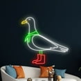 thumbnail image 3 of Handmadetneonsign Seagull Bird Boots Neon Sign, Seagull Bird Cowboy LED Light, Seagull Bird Neon, 3 of 5