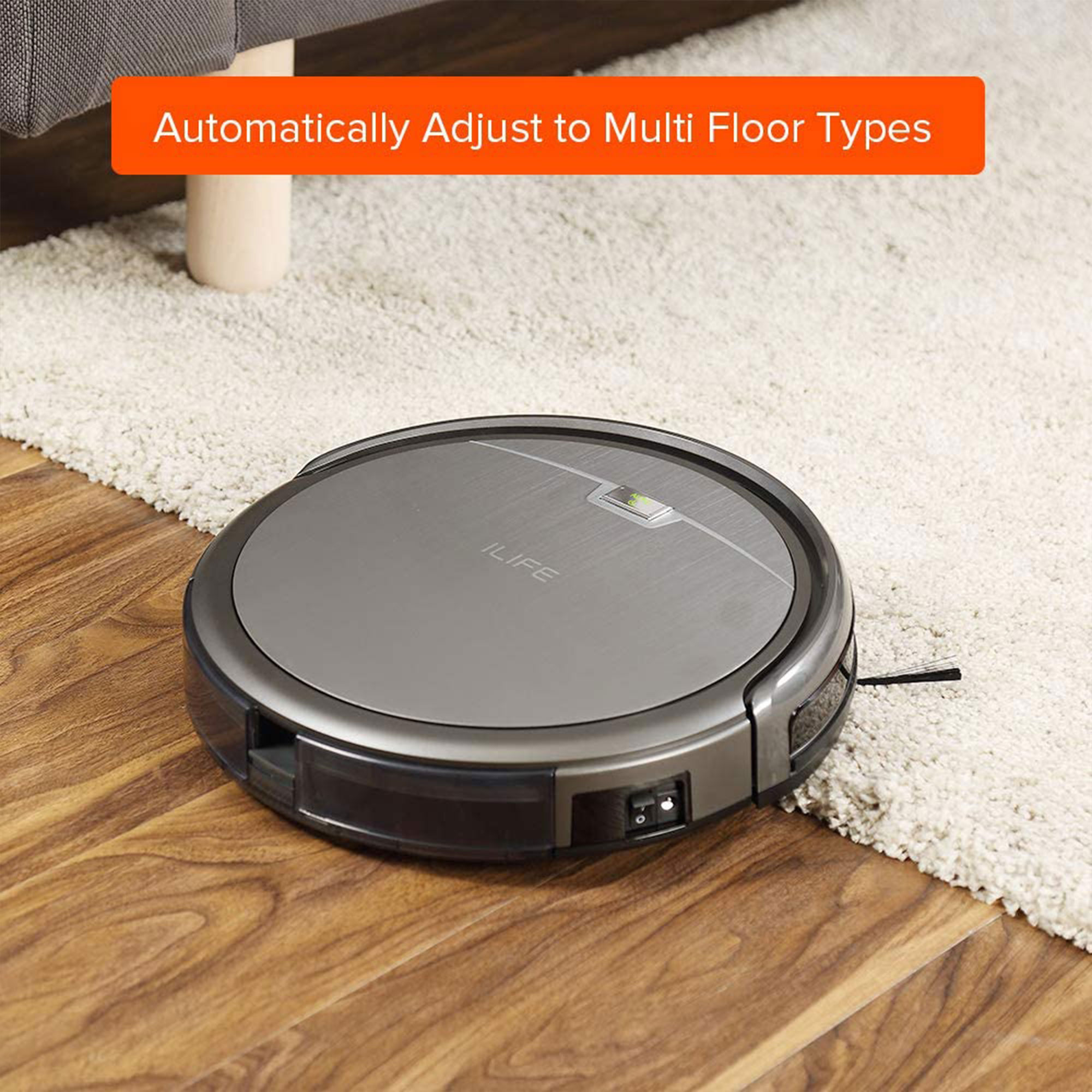 ILIFE A4s Robot Autonomous Quiet Floor Vacuum Cleaner with Remote Control