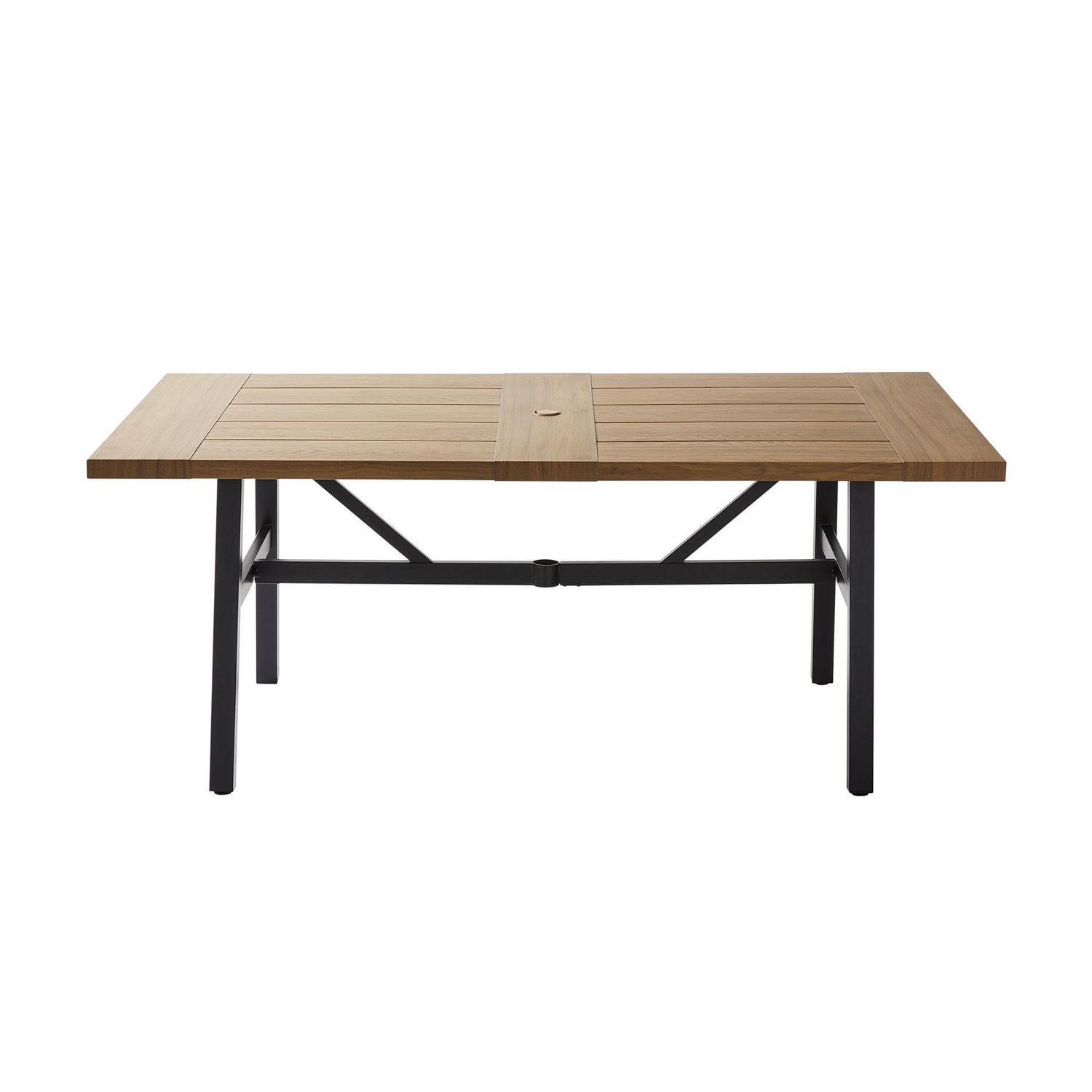 Better Homes & Gardens Kennedy Pointe Steel Patio Outdoor Dining Table, Brown