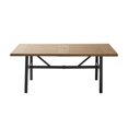 thumbnail image 3 of Better Homes & Gardens Kennedy Pointe Steel Patio Outdoor Dining Table, Brown, 3 of 8
