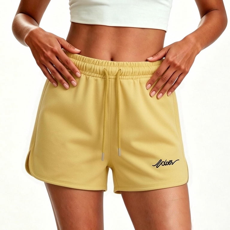 jogger sweat shorts high waisted