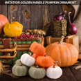thumbnail image 3 of 36 Calabazas Artificiales - Tres Colores, Surtido de Calabazas Blancas, Naranjas y Verdes Calabazas Falsas Cosecha de Otoño, Decoración de Mesa para Fiesta de Bodas de Acción de Gracias de Halloween, 3 of 5