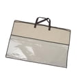 thumbnail image 4 of Organizador de ropa, bolsa de almacenamiento de mantas, contenedor de almacenamiento, organizador de armario transparente, bolsa de edredón para borde marrón, 4 of 8