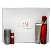 Perry Ellis 360 Red 140886 Set-Eau de Toilette Spray 3.4-Oz and Aftershave Balm 3-Oz and Deodorant Stick Alcohol