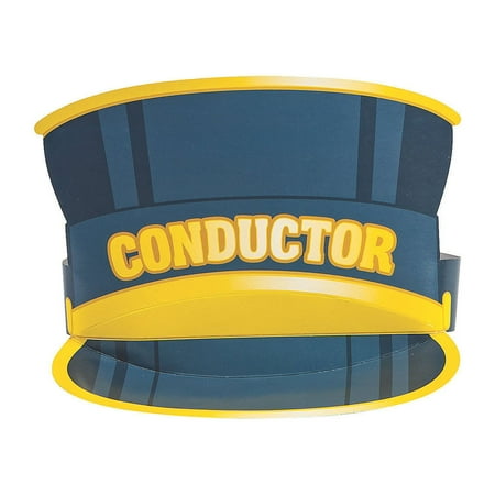 Train Conductor Hat Crowns, Apparel Accessories, Birthday, 8 Pieces