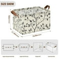 thumbnail image 7 of Yayeee Foldable Storage Basket for Shelves with Handles Waterproof Cloth Bins, Leaves Pattern, 7 of 7