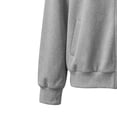 thumbnail image 7 of Jewelreauty Women's Bomber Jackets No Hood Loose Fit Casual Trendy Zip Up Baseball Outerwear Light Fall Coat (S, Gray), 7 of 7