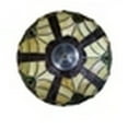 thumbnail image 4 of CHLOE Lighting ADIA Victorian Tiffany-Style Dark Bronze 2 Light Semi-Flush Fixture 16" Wide, 4 of 4