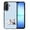 French Bulldog Dog Lying Down Looking Up, variant on WIRESTER Shockproof Soft Rubber Cover Case for Samsung Galaxy A17 5G 6.7" 2025, Basset Hound Dog Lying Down Looking Up On Light Blue Background
