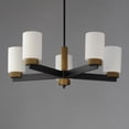thumbnail image 2 of 32655SWBKAB-Maxim Lighting-Ruffles - 5 Light Chandelier-10.25 Inches Tall and 30.25 Inches Wide, 2 of 4