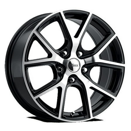 Voxx Lumi 18x8  20 Gloss Black Machined Face Wheel Rim 5x115 (QTY 1)