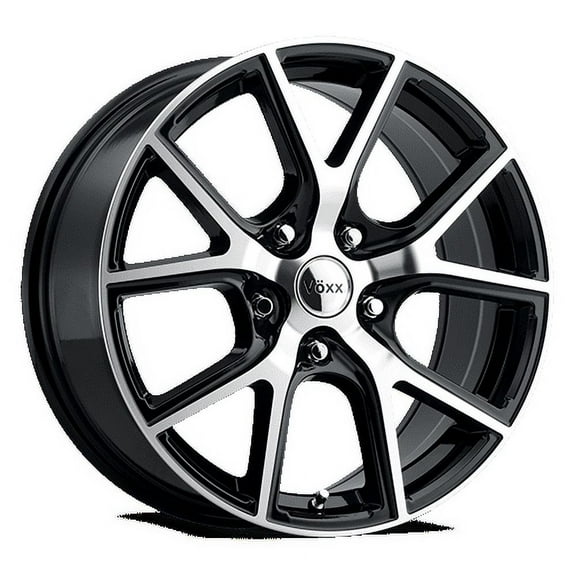 Voxx Lumi 18x8  20 Gloss Black Machined Face Wheel Rim 5x115 (QTY 1)