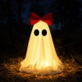 thumbnail image 5 of AuroraX Halloween Ghost Decor Outdoor Halloween Decoration Desktop Courtyard Tabletop Haunted Halloween Decoration for Yard Garden Red, 5 of 7